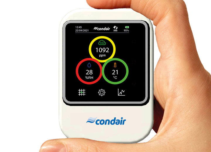 Condair cube - CO2, humidity and temperature monitor